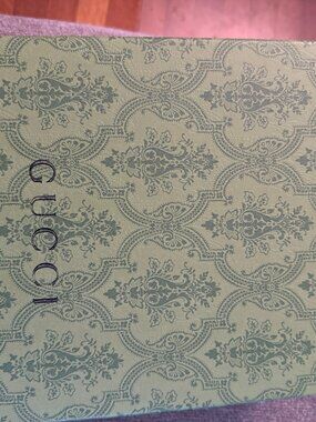 Gucci Signature Gift Box Storage Textured Green Empty